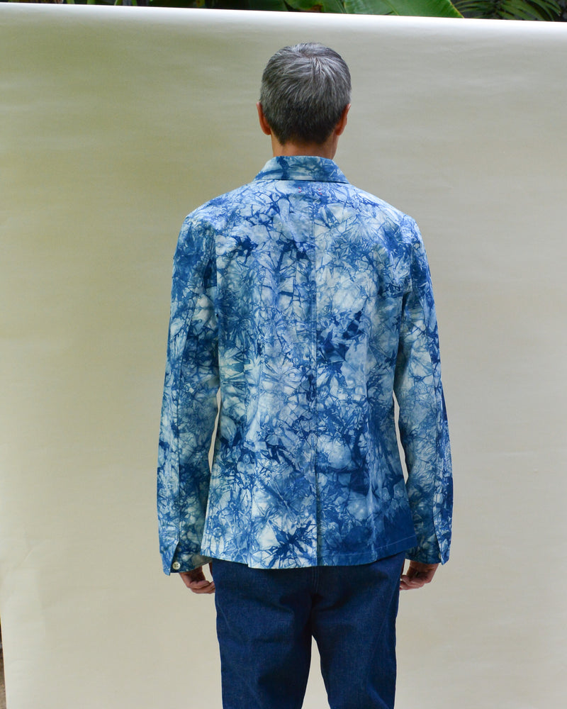 INDIGO TIE-DYE RIRKRIT WORK JACKET