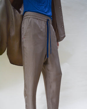 SLATE CAL SILK TROUSERS