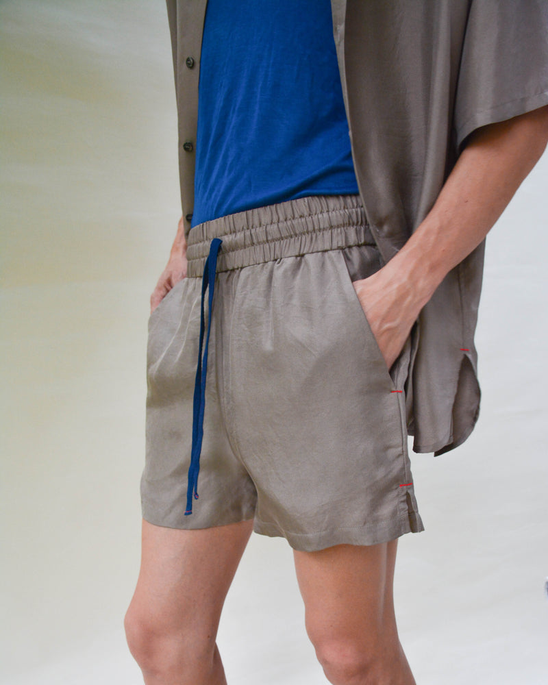 SLATE CAL SILK SHORTS