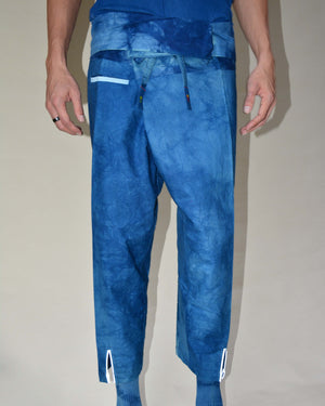 CAMO INDIGO FISHERMAN TROUSERS