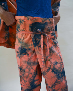 PRADU INDIGO FISHERMAN TROUSERS