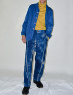 PRADU INDIGO BAMBOO FLEECE CESAR TROUSERS