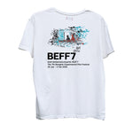 WHITE BEFF7 CREW NECK T-SHIRT NOWHERE SOMEWHERE