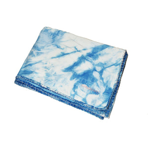 ISAN DREAMS INDIGO TIE DYE BAMBOO FLEECE BLANKET