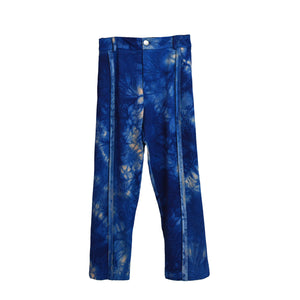 PRADU INDIGO BAMBOO FLEECE CESAR TROUSERS