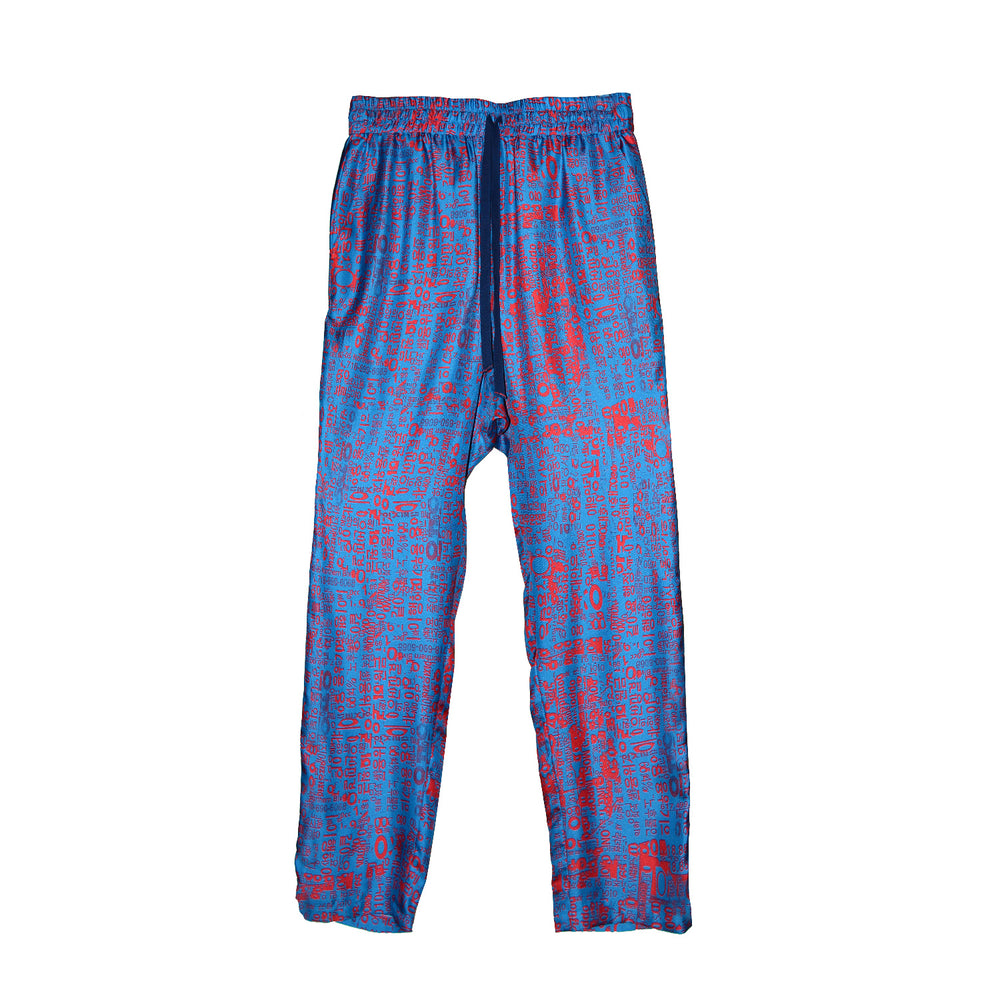 BLUE MASTER UK CAL SILK TROUSERS