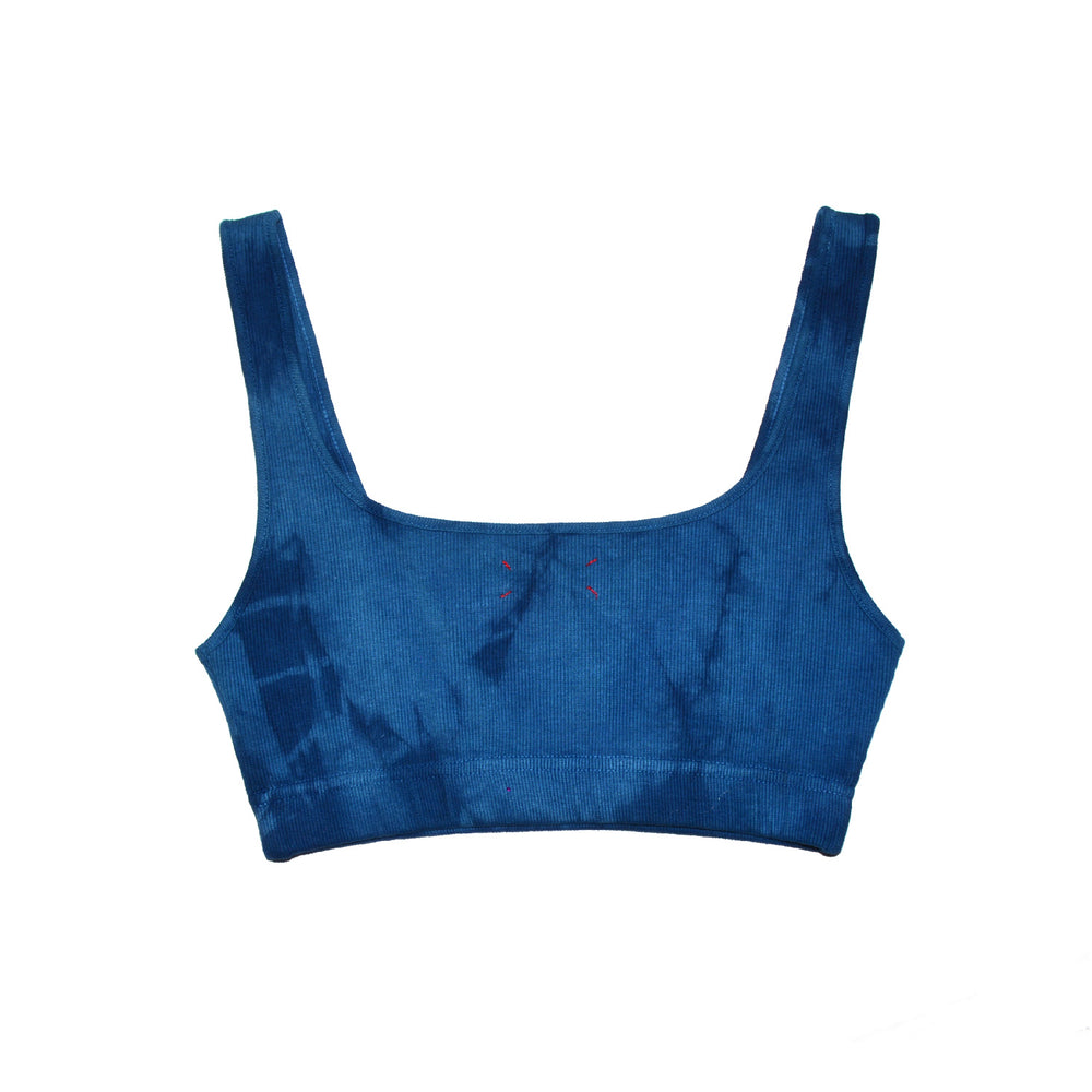 CAMO INDIGO TIE-DYE BRALETTE