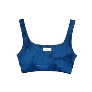 CAMO INDIGO TIE-DYE BRALETTE