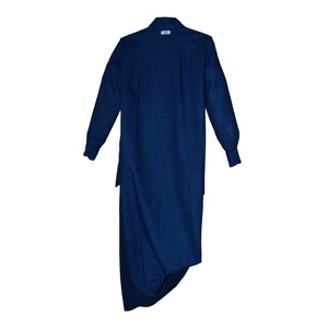 Pre-order : DARK INDIGO CECILIA REVERSIBLE LINEN TUNIC