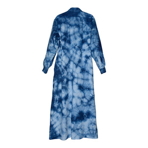 Pre-order : INDIGO TIE-DYE CECILIA REVERSIBLE LINEN TUNIC