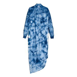 Pre-order : INDIGO TIE-DYE CECILIA REVERSIBLE LINEN TUNIC