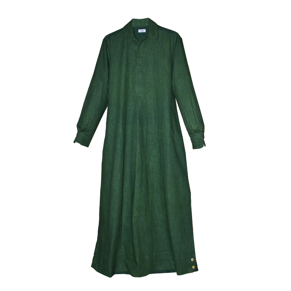 MOSS CECILIA REVERSIBLE LINEN TUNIC