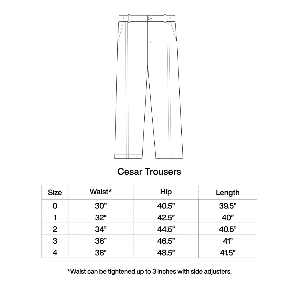 PRADU INDIGO BAMBOO FLEECE CESAR TROUSERS