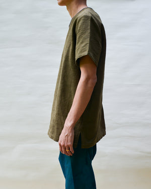 KHAKI ISAN WOVEN SHORT SLEEVE SHIRT