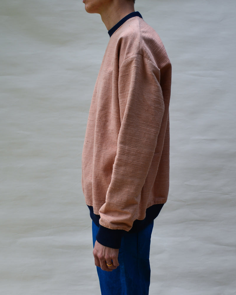 CORAL ISAN WOVEN SWEATSHIRT