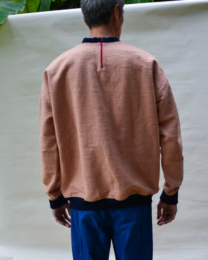 CORAL ISAN WOVEN SWEATSHIRT