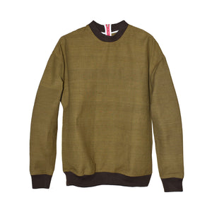 KHAKI ISAN WOVEN SWEATSHIRT