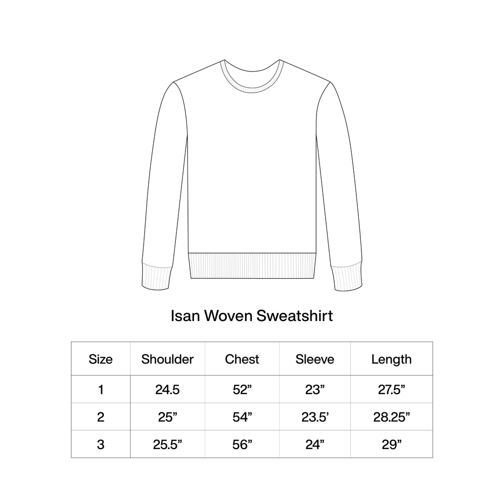 CORAL ISAN WOVEN SWEATSHIRT