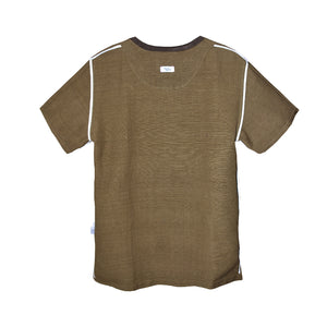 KHAKI ISAN WOVEN SHORT SLEEVE SHIRT