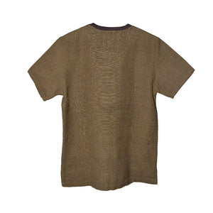 KHAKI ISAN WOVEN SHORT SLEEVE SHIRT