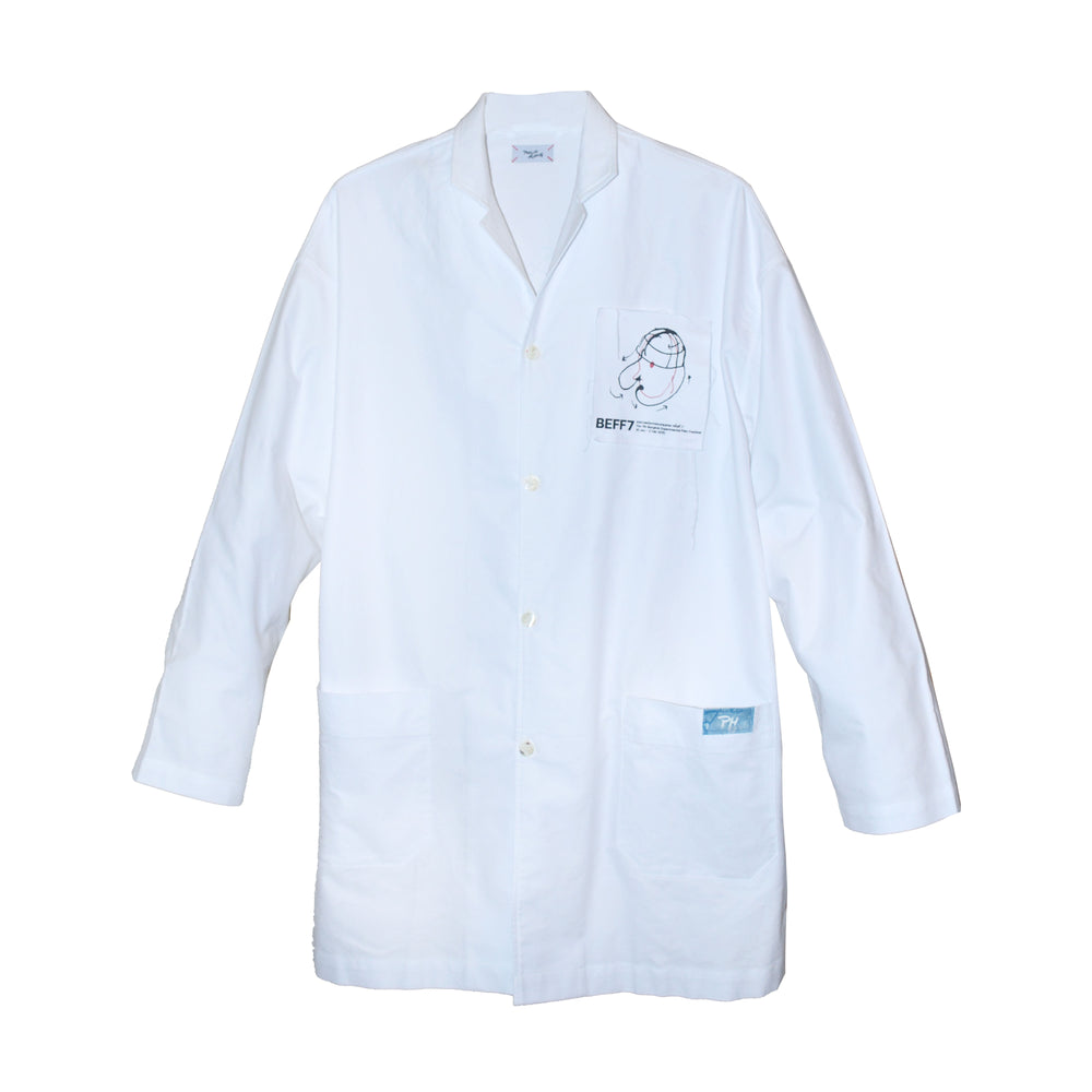 WHITE BEFF7 LAB COAT NOWHERE SOMEWHERE