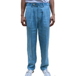 SKY INDIGO DOVE LINEN TWILL TROUSERS