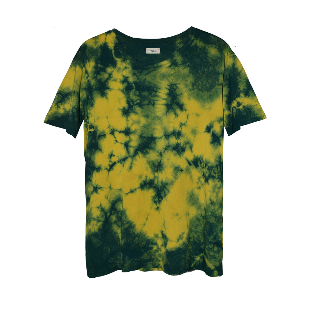 MANGO MOSS TIE-DYE WIDE CREW NECK T-SHIRT