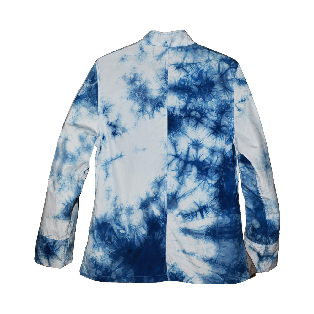 INDIGO TIE-DYE AND SLATE PUN REVERSIBLE JACKET