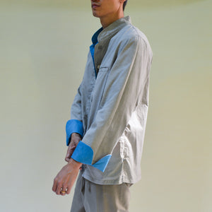 SKY INDIGO AND SLATE PUN REVERSIBLE JACKET