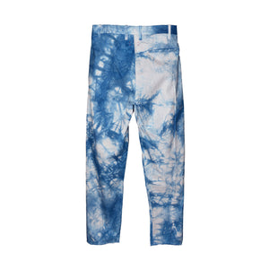 TIE-DYE INDIGO WORK TROUSERS