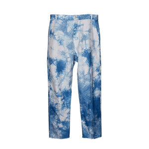 TIE-DYE INDIGO WORK TROUSERS