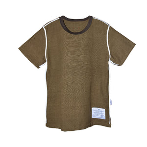 KHAKI ISAN WOVEN SHORT SLEEVE SHIRT