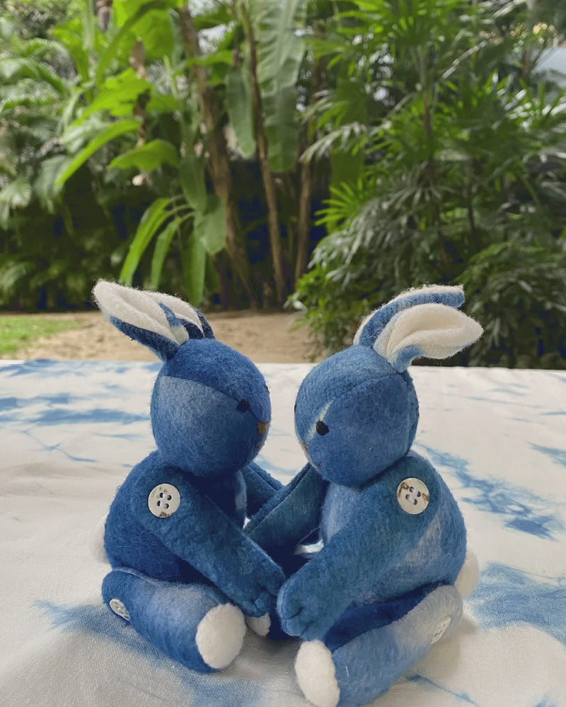 INDIGO TIE-DYE BUNNY RABBIT