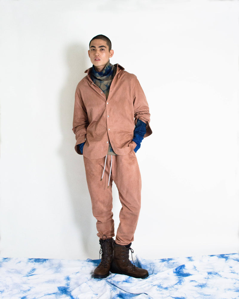 OXBLOOD JOHNNY BUTTON DOWN SHIRT - Philip Huang