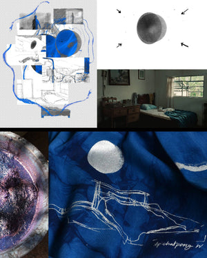 
            
                Load image into Gallery viewer, LIMITED EDITION AW+PH MEMORIA INDIGO CREW NECK T-SHIRT - Philip Huang
            
        