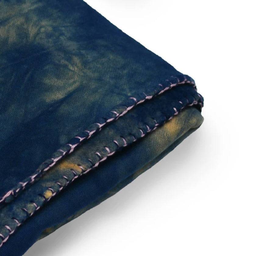 ISAN DREAMS PRADU INDIGO BAMBOO FLEECE BLANKET