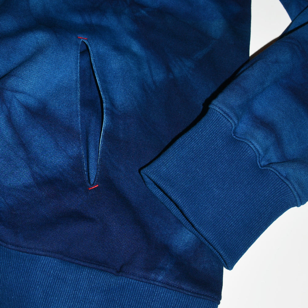 Camo Indigo Bamboo Fleece Hoodie - Philip Huang