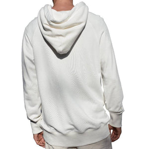 WHITE BAMBOO FLEECE HOODIE