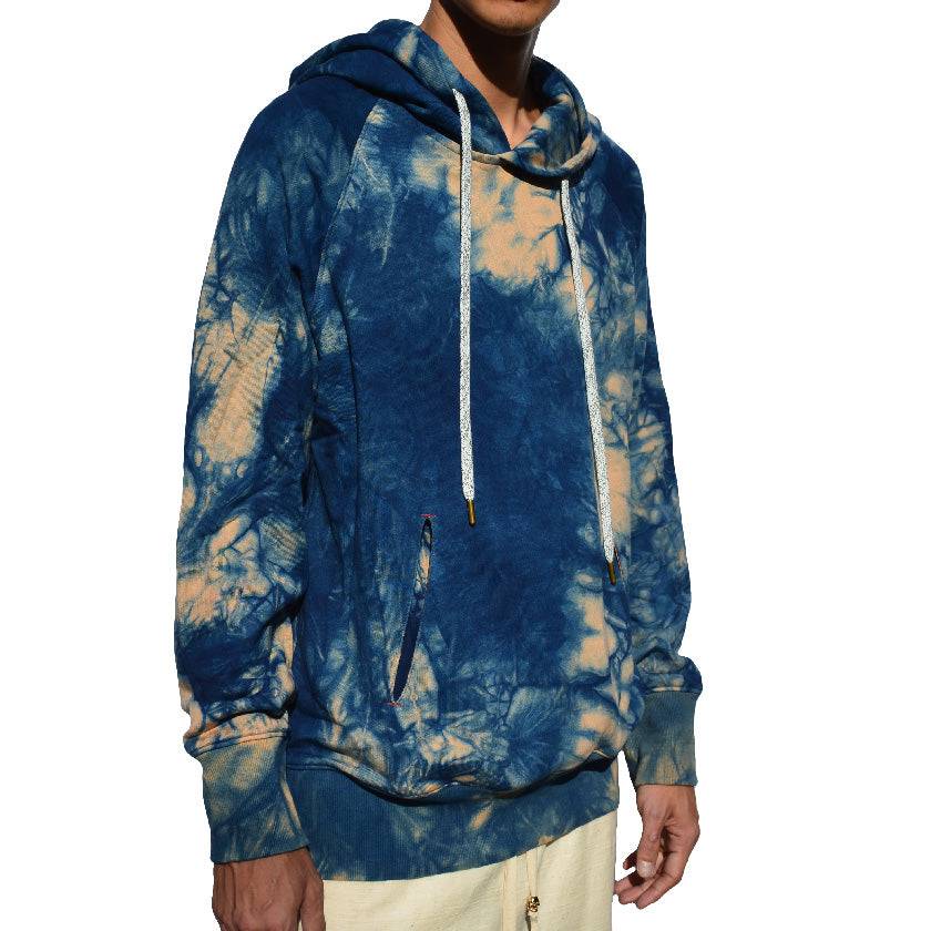 PRADU INDIGO BAMBOO FLEECE HOODIE