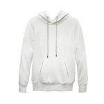 WHITE BAMBOO FLEECE HOODIE