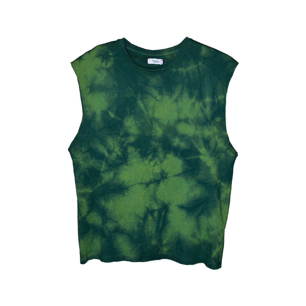 
            
                Load image into Gallery viewer, Camo Moss Sleeveless T-shirt - Philip Huang
            
        
