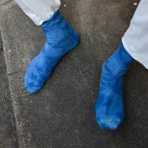 INDIGO HAND-DYED SOCKS (PACK OF 3)