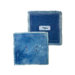 INDIGO CANVAS COASTERS SET OF 4