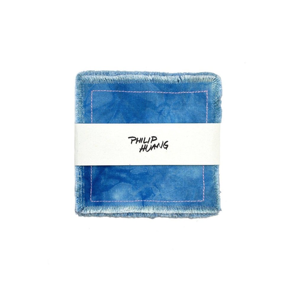 INDIGO CANVAS COASTERS SET OF 4