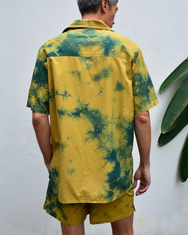 Mango Moss Tie-dye Dinosaur Jungle Don Shirt - Philip Huang