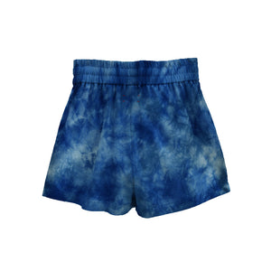 TIE-DYE INDIGO DEN SHORTS - Philip Huang