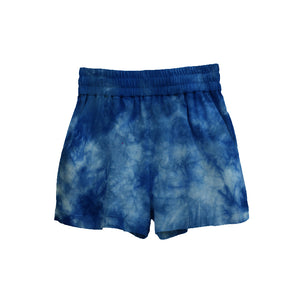 TIE-DYE INDIGO DEN SHORTS - Philip Huang