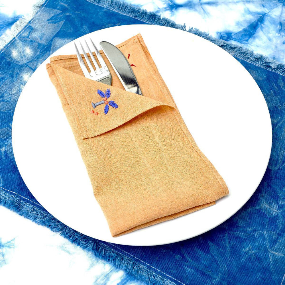 COTTON LINEN DUNE NAPKINS SET OF 4