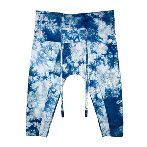 INDIGO TIE-DYE FISHERMAN TROUSERS