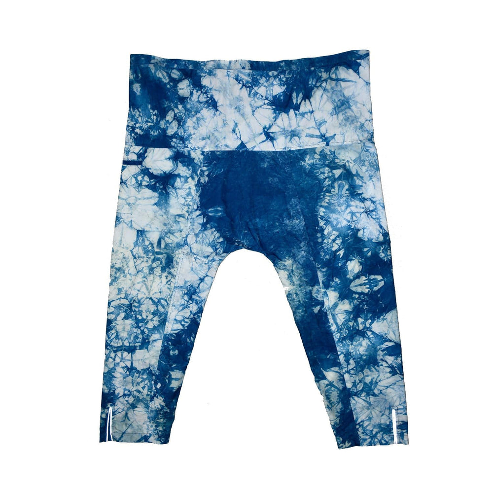 INDIGO TIE-DYE FISHERMAN TROUSERS